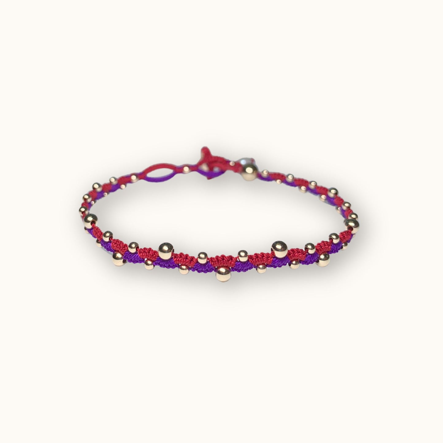 The Wave Combo Bracelet Red Purple