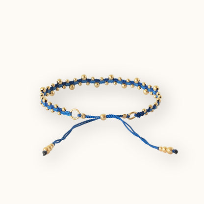 Adjustable Wave Bracelet Blue