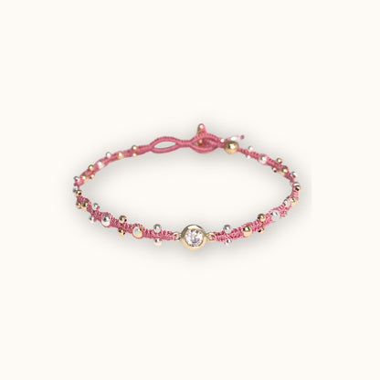 Rocky Bracelet Dark Pink